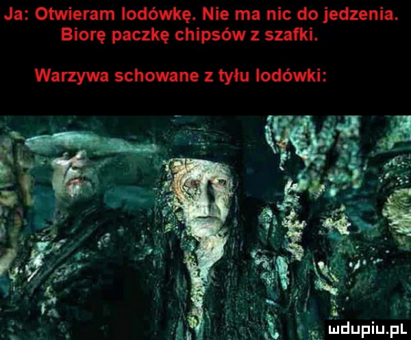 ia otwieram lodówkę. nie ma nic do jedzenia. biorę paczkę chipsów szafki. warzywa schowane z tyłu lodówki    . lidupiupl