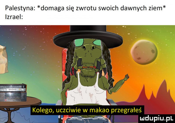 palestyna domaga się zwrotu swoich dawnych ziem