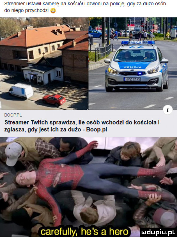 streamer twikch sprawdza ie osób wchodzi do kościoła i zgłasza gdy jest ich za dużo bopp p ll