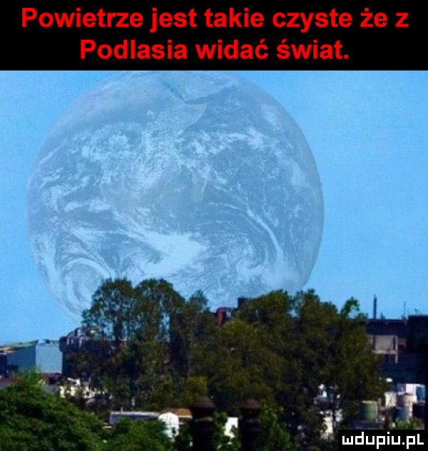powietrze jest takie czyste że z podlasia widać świat