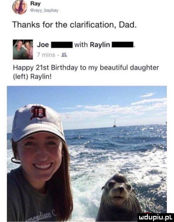 thanks for tee clarification ddd. joe with radlin. happy   st birthday to my beautiful daughter lift radlin