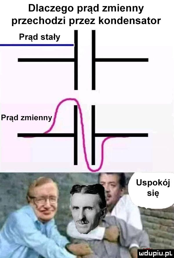 dlaczego prąd zmienny przechodzi przez kondensator prąd stały prąd zmienny