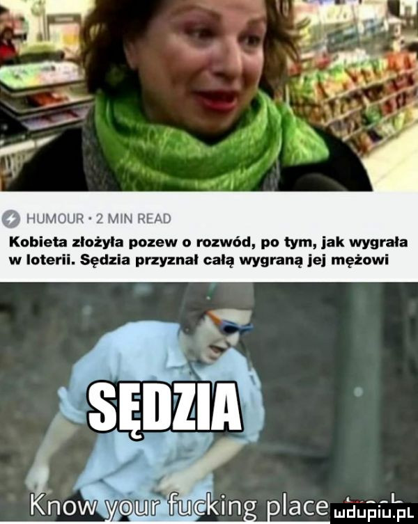 ham wljuh mwh hi liv kobieta zlnżyia pozew o rozwód po tym jak wygrala w loterii. sędzia przyznał całą wygraną ibj mężowi