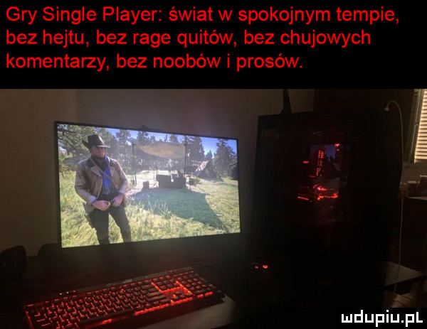 gry single plaser świat w spokojnym tempie bez hejtu bez rage quizów bez chujowych komentarzy bez noobów i prusów