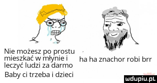 nie możesz po prestu mieszkać vy młynie i ha ha znachor robi brr leczyc ludzi za darmo baby ci trzeba leecl