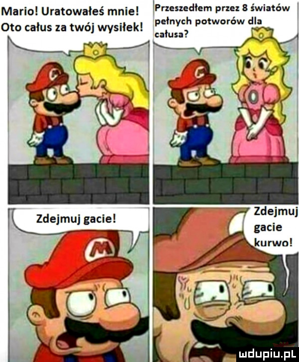 mario uratowaeś mnie anedtem prxexbświatćw. l pelnych potworów dl oto całus za tao wyszek. tan