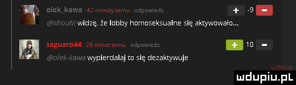 unwidzę że lobby humuseksualne się aktywuwam. m a  mmulytemu min saguarnm zermrmuemu w wu wypierdalaj m się dezaktywuje