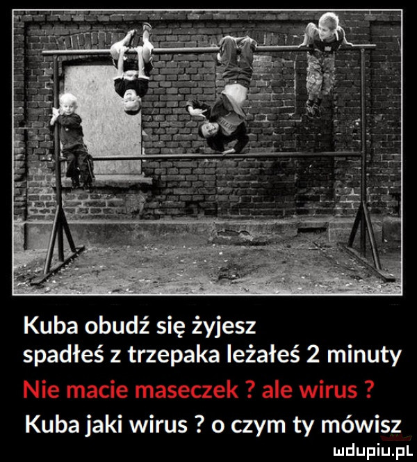 kuba obudź się żyjesz spadłeś z trzepaka ieżałeś   minuty kuba jaki wirus o czym ty mówisz