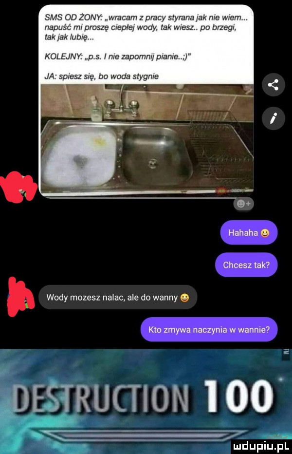 sms oo   m wracam z pracy say ana mk me wiem nagus c mr proszę crepie wody tak wresl po brzegi. lak m lub ę kolejny s ice zapumm prams ja spiesz sie bo wada stigma   hahaha chcesz tak wody mozesz nalac ale do wanny kto zmywa naczynia w wannie