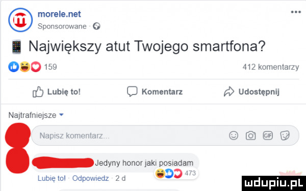morele net spmmmwans o największy atut twojego smartfona             komeulmy eq lumęmx c komentarz udostępnu namalmąsze an. ą. a jedyny nohoijem posiadam o. lumem odpowiedz  a dualu
