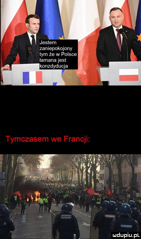 jestem zaniepokojony tym że w polsce łamana jest konzdyducja san v
