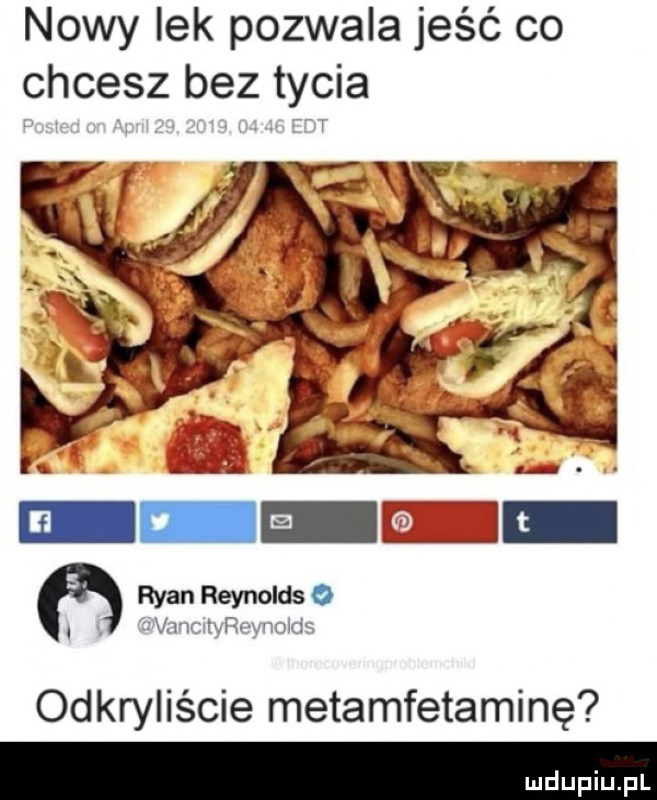nowy lek pozwala jeść co chcesz bez tycia. v gar twaiwww odkryliście metamfetaminę