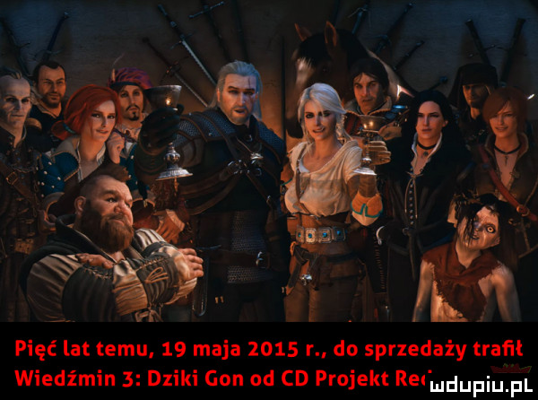 pięć lat temu    maja      r do sprzedaży traﬁk wiedźmin   dziki gon od cd projekt re iudupqul