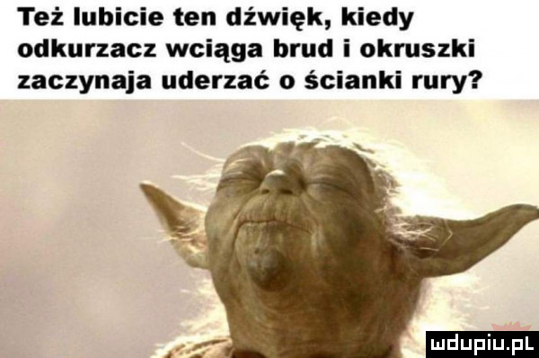 też lubicie ten dźwięk kiedy odkurzacz wciąga brud i okruszki zaczynaja uderzać o ścianki rury ludu iu. l