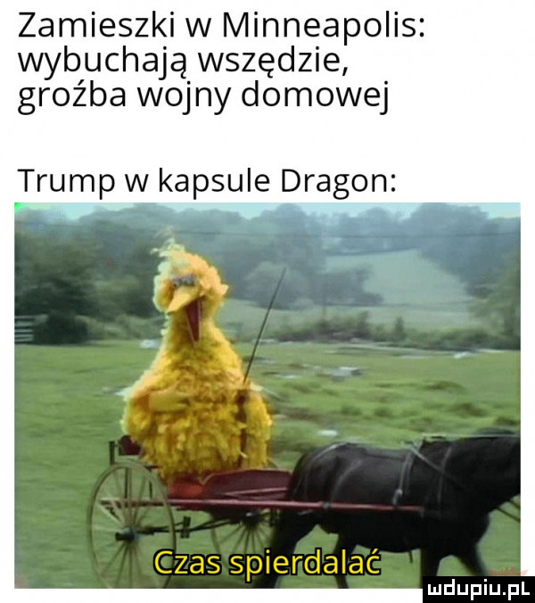 zamieszki w minneapolis wybuchają wszędzie groźba wojny domowej trump w kapsule dragon czas spierdalać ludupiu j il