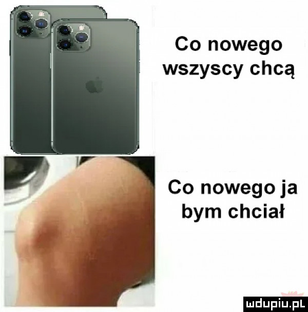co nowego wszyscy chcą co nowego ja bym chciał ludu iu. l
