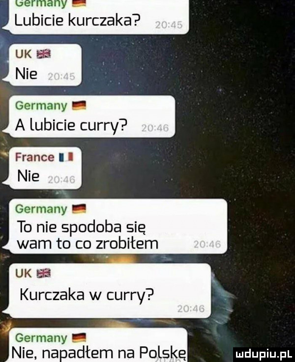 v lubicie kurczaka uk a nie   gemma. a lubicie curry france i i nie germany to nie spodoba się wam to co zrobiłem uke kurczaka w curry germany nie. na aktem na polskę