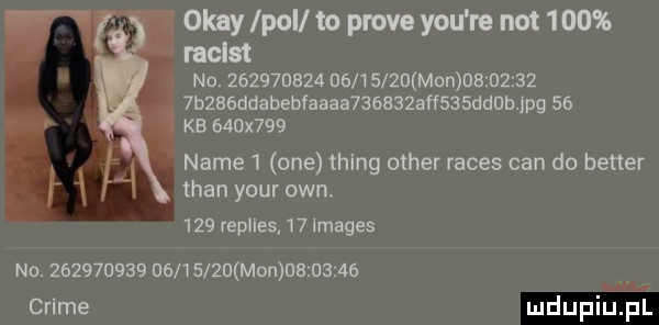 okay lpov to probe y-u re not     raclst no.           db       mun           b   ddabebfaaaa      agf   deubjpg    kb    x    nade   one thing ocher reces cen do better tran your ozn.     replles    images no.                  żu mon ueius    emme