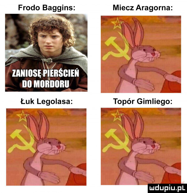 frodo baggins laiiiilsęfienśgiei i miecz aragorna l m i w l r. abakankami n    . z topor gimllego a. abakankami yx. x k w. abakankami ludu iu. l