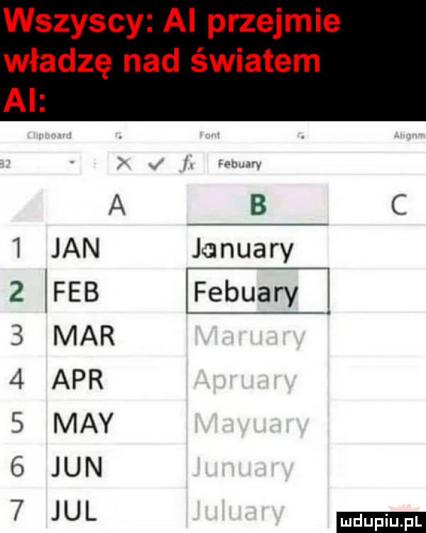 wszyscy ai przejmie władzę nad światem ai jan january feb febuary. mar aar may jun jul umowa r ludu iu. l