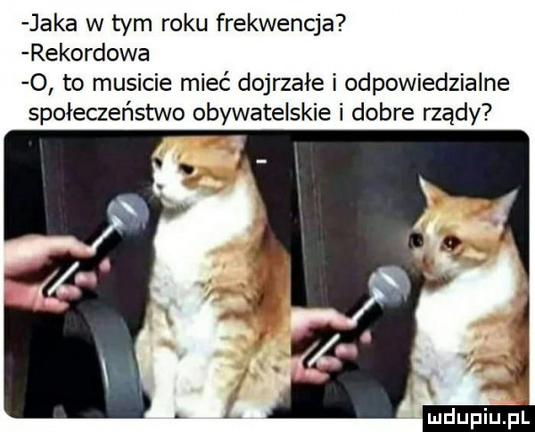 jaka w tym roku frekwencja rekordowa o to musicie mieć dojrzałe i odpowiedzialne społeczeństwo obywatelskie i dobre rządy