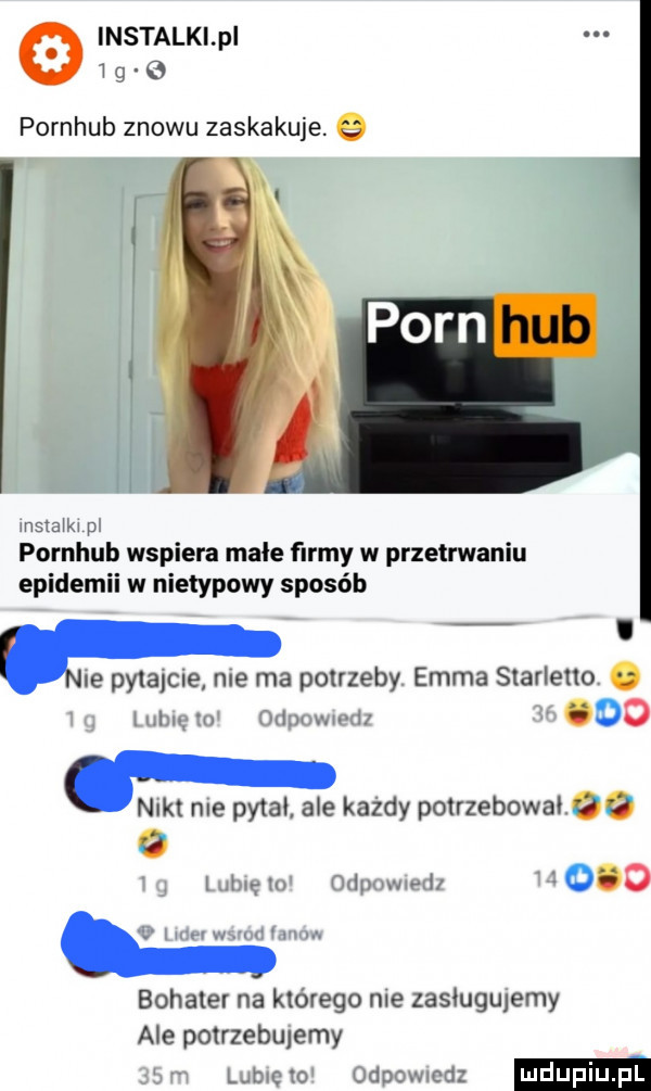 nstalklp g o pornhub znowu zaskakuje. q h i mam pl pornhub wspiera małe farmy w przetrwaniu epidemii w nietypowy sposób p i le pytajcie roe ma potrzeby. emma starleuu. lubię m ocin www do let me patat ale każdy potrzebowaloa o w w odpowwdl     i w ww v w w bohater na którego nie zasiugulemy ale potrzebujemy lr lubncto odpowucdz