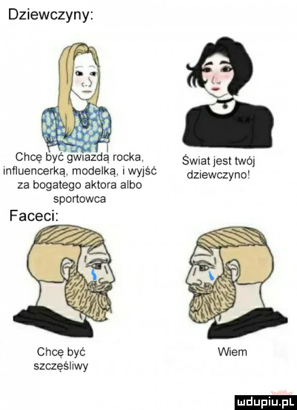 dziewczyny chcę być gwiazdą rocka świat jest twój mfluencerką. modelką. iwyjśc dziewczyno za bogatego aktora albo sportowca faceci chcę być wiem szczęśliwy