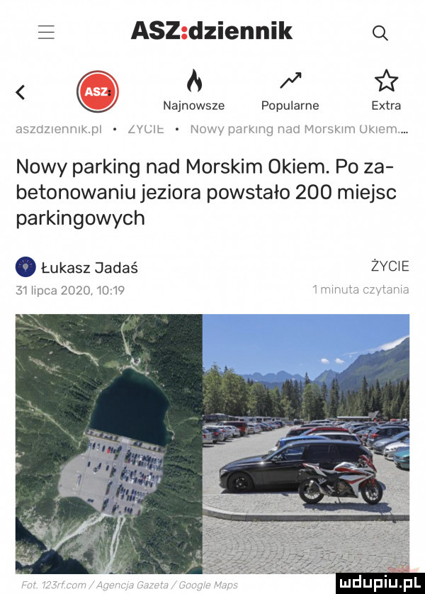 acz dziennik q a x sir najnowsze popularne extra mmmmwi nut r ustwumymmcmzw dwu. nowy parking nad morskim okiem. po za betonowaniu jeziora powstało     miejsc parkingowych. łukasz jakaś żęcie    npmzmo mw w wags rr