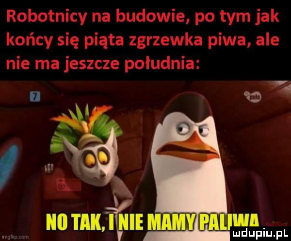 robotnicy na budowie po tym jak koccy się piąta zgrzewka piwa ale nie ma jeszcze południa     tak viii i lal