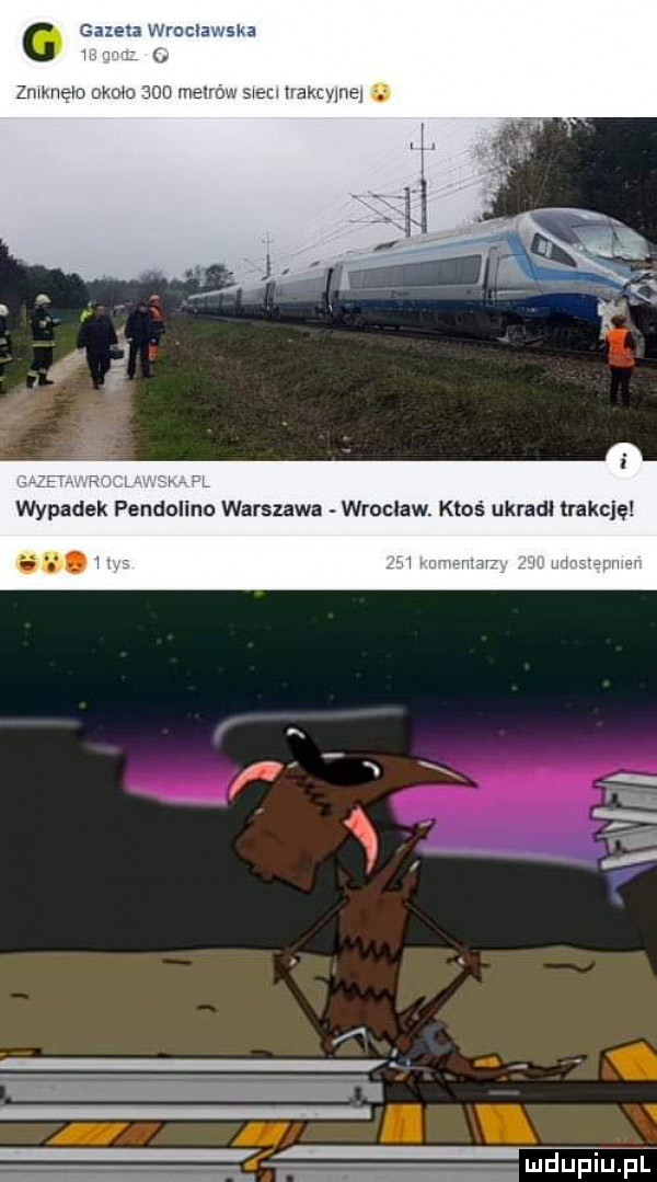 g gazexawracxawska w ęnwnem. mw stet nancwnel. w w ww wypadek pendolino warszawa wroclaw. ktos ukradl trakcję elan r r
