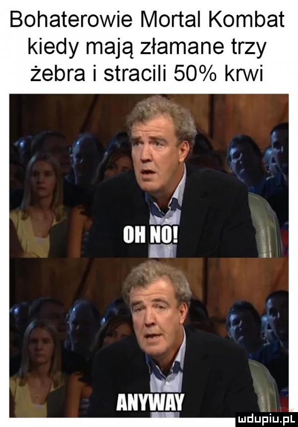 bohaterowie mortal komnat kiedy mają złamane trzy żebra i stracili    krwi