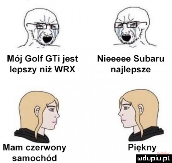 mój golf gai jest nieeeee subaru lepszy niż wrx najlepsze mam czerwony piękny samochód