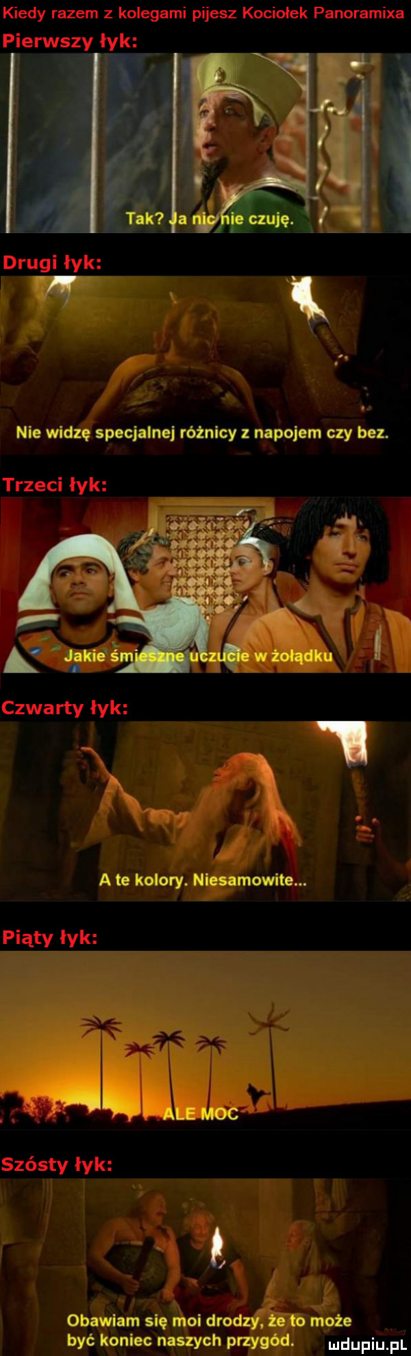 nie widzę specjalnej różnicy z napojem czy bez. a te kolory. niesamowite. obawiam się riioi drodzy żb t o może być koniec naszych przygód