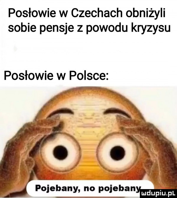 posłowie w czechach obniżyli sobie pensje z powodu kryzysu posłowie w polsce pojebany no pojeban mdupiuij