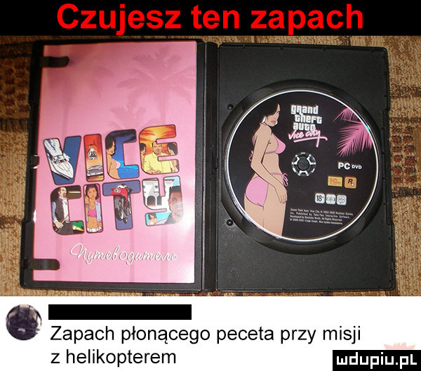zapach płonącego peceta przy misji z helikopterem