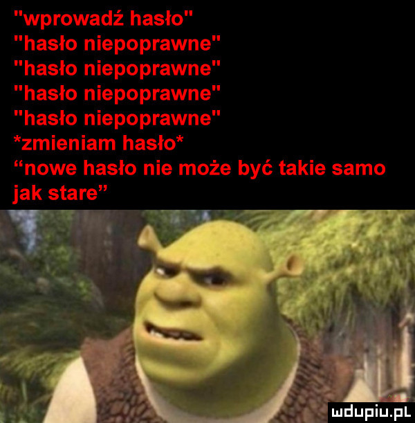 wprowadź hasło hasło niepoprawne hasło niepoprawne hasło niepoprawne hasło niepoprawne zmieniam hasło nowe hasło nie może być takie samo jak stare ui