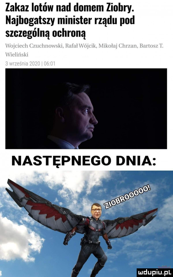 zakaz lotów nad domem ziobry. najbogatszy minister rządu pod szczególną ochroną h wh w jh. v następnego dnia