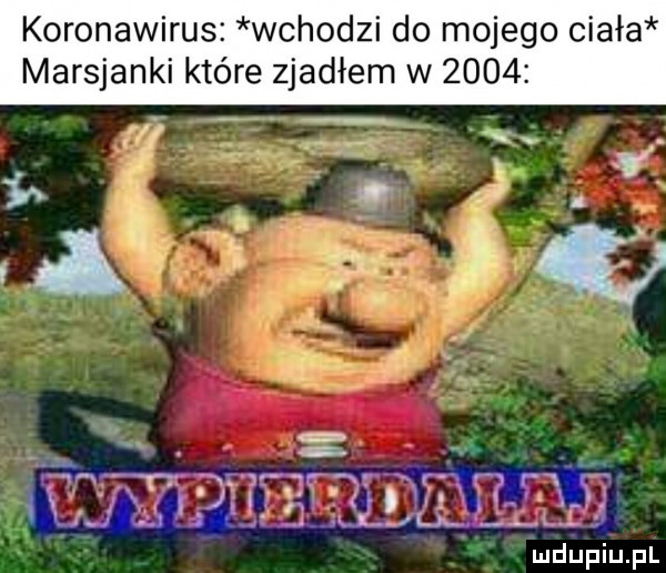 koronawirus wchodzi do mojego ciała marsjanki które zjadłem w      mama w galą gr