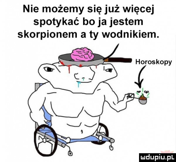 nie możemy się już więcej spotykać bo ja jestem skorpionem a ty wodnikiem. ludu iu. l