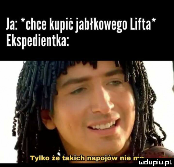 la chce kupićjahłkuwego lufta ekspedientka