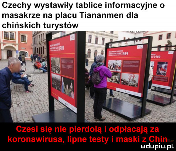 czechy wystawiły tablice informacyjne o masakrze na placu tiananmen dla chińskich turystów