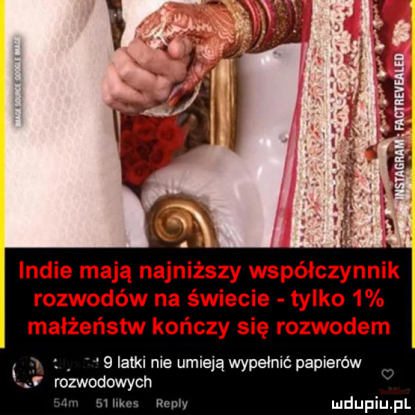 indie mają najniższy współczynnik rozwodów na świecie tylko   małżeństw kończy się rozwodem wr   latki nie umieją wypełnić papierów. fozwodowych i m ww i