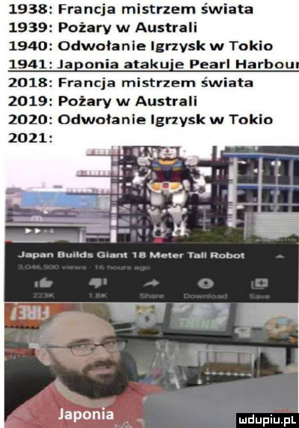 francja mistrzem świata      pożary w australi      odwołanie igrzysk w tokio      ja ocia ataku e pearl harbou      francja mistrzem świata      pożary w australi      odwołanie igrzysk w tokio japonia ludupiu il