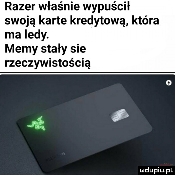 racer właśnie wypuścił swoją karte kredytową która ma indy. memy stały sie rzeczywistością