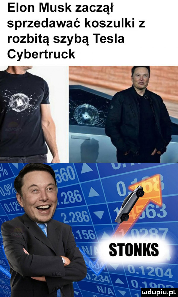 egon munk zaczął sprzedawać koszulki z rozbitą szybą tesla cybertruck ludkuzpqi el