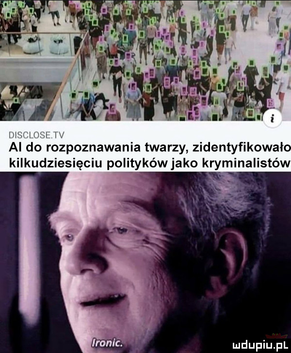 h w al do rozpoznawania twarzy zidentyfikował kilkudziesięciu politykówjako kryminalistów