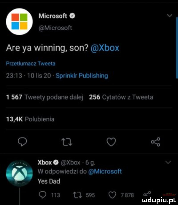 microsoft i   chce are ya winning son xbox przeﬂumacz tweets          ms   spnnklr publishing      iwetty podane dam     cvmtow z iwcem     k polubwema q    xbox. waxbax b q w ndpawwdzw im muzroscﬂ yes ddd   w l n un or mduplu pl