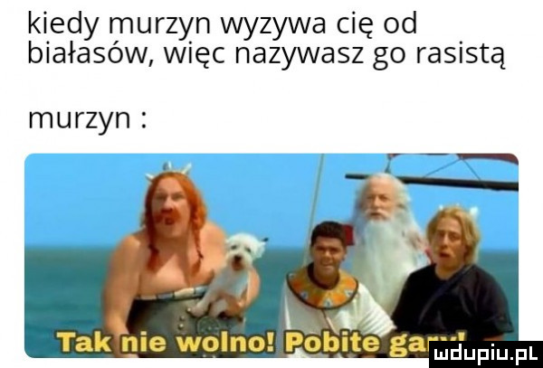 kiedy murzyn wyzywa cię od białasów więc nazywasz go rasistą murzyn z tak nie wolno pobite ga m llupiu. pl
