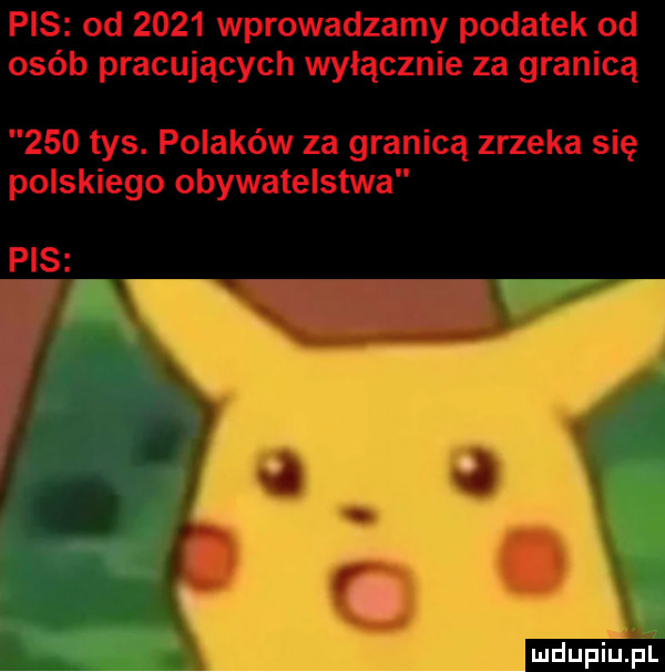 pis od      wprowadzamy podatek od osób pracujących wyłącznie za granicą     tys. polaków za granicą zrzeka się polskiego obywatelstwa pis mdupiujśl