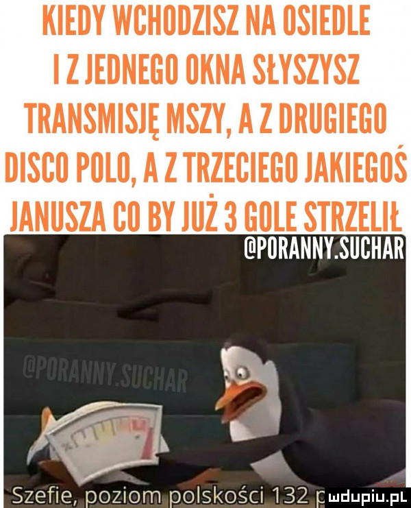 kiedy wbhudzisz na llsiedle z iednegu ufna słyszysz transmisję mszy a z drueiegb dissu plllll a ztrzeciegu iakiegiiś lanusza cn by iijż   rule strzelił pijranny suchar szeﬁe poziom polskości     fmdupqul